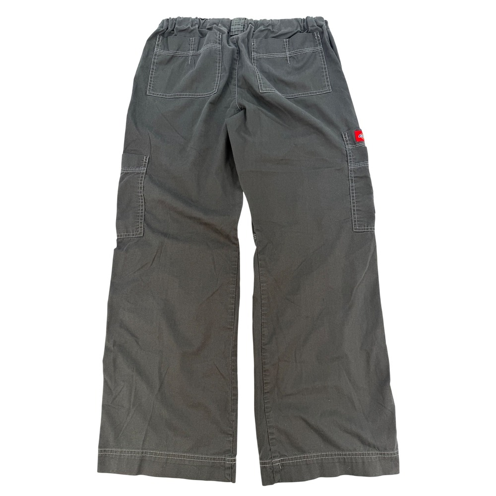 Dickies Cargo Work Pants Petite XS Black Utility Elastic Waist Straight Leg - Picture 9 of 9